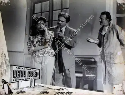 Ravindra Dave (Producer), Agra Road, 1957, Lobby Card
