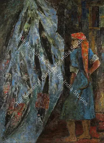K.K. Hebbar (Artist), Untitled, 1963, Painting