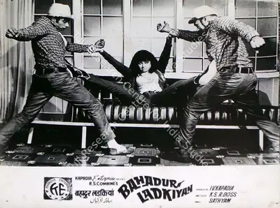 I.V. Kapadia (Producer), Bahadur Ladkiyan, 1973, Lobby Card
