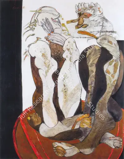 Jaya Ganguly (Artist), His and her Majesty, 1998, Painting