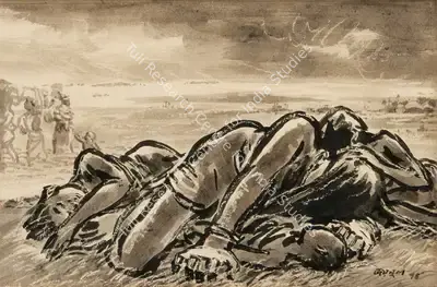 Zainul Abedin (Artist), Untitled, 1974, Painting