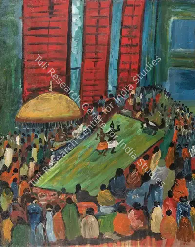 Ara, K.H. (Artist). Deccan Dancers Series. Oil on canvas, 1942 | Painting | FineArts | 00337270