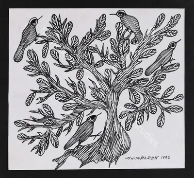 Jangarh Singh Shyam (Artist), Untitled (Gond Art), 1996, Painting