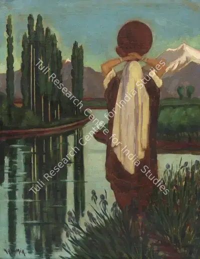 Elizabeth Brunner (Artist), Kashmir, 1946, Painting