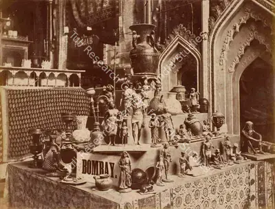 Shew Shankar Narayan (Photographer), Poona Figures - Bombay Court, 1883, Antiquarian Photograph