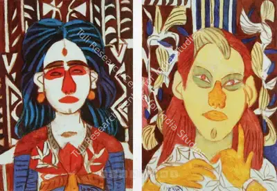 K.G. Subramanyan (Artist), Leena, 2002, Painting