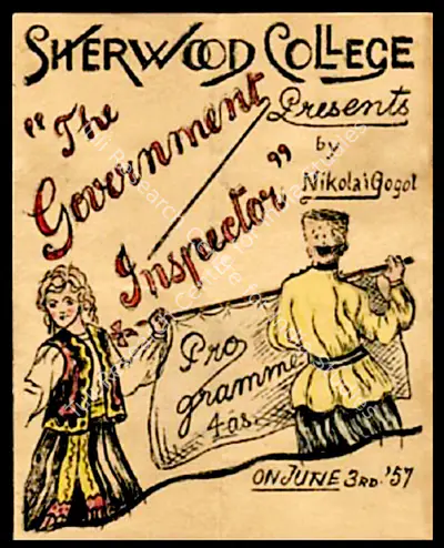 Unknown (Artist), Poster of the play The Government Inspector | Theatre Related Document, October 1975, The Bachchans, 2024 | CinemaEducation | 00647559