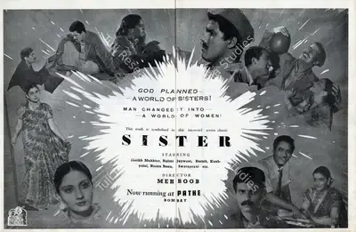 Mehboob (Director), Bahen, 1941, Advertisement