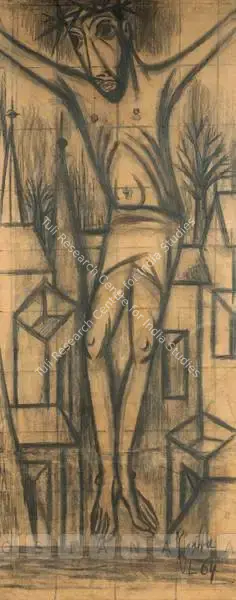 A.A. Raiba (Artist), Christ, 1964, Drawing