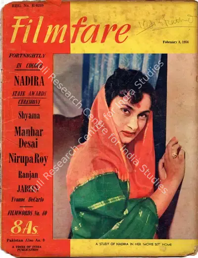 C.R. Mandy (Editor), Filmfare, 1956, Magazine