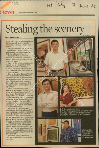 Shraddha Shaw (Reporter), Stealing the Scenery, 2006, Newspaper Clipping