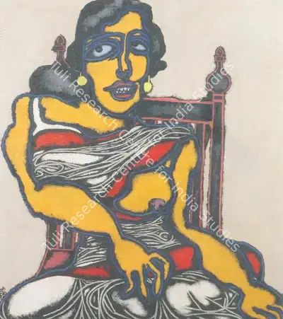 Prokash Karmakar (Artist), My lady of love, 1996, Painting