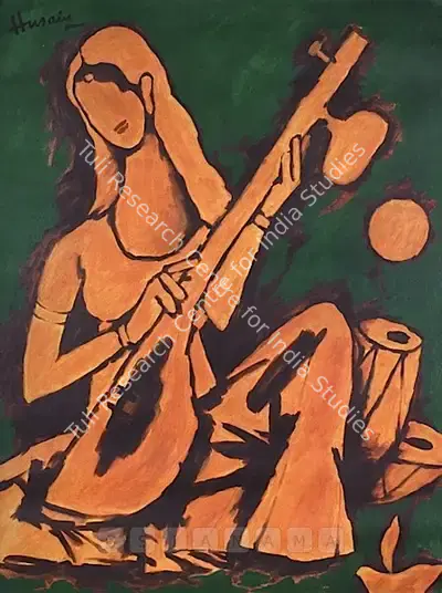 M.F. Husain (Artist), Saraswati, 1999, Painting
