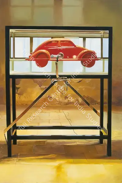 Sudarshan Shetty (Artist), Untitled (Red Beetle), 2007, Painting