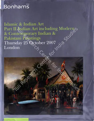 Bonhams (Auction House), Islamic & Indian Art - Indian Art, 2007, Auction Catalogue