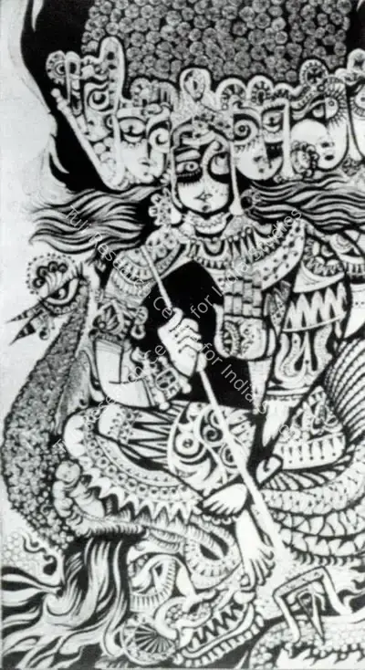 S.P. Jayakar (Artist), Drawing, 1975, Painting