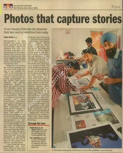 Sujata Reddy (Reporter), Photos that Capture Stories, 2006, Newspaper Clipping