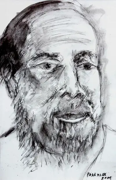 Akbar Padamsee (Artist), Head, 2005, Drawing