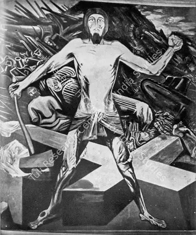Orozco (Artist), Christ Destroying His Cross, 1934, Painting