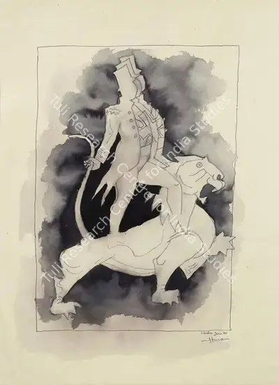 Madhav Satwalekar (Artist), Untitled, 1992, Painting