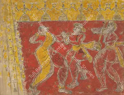 K.K. Hebbar (Artist), Tamasha, 1956, Painting