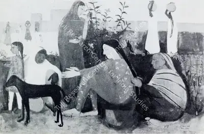 Amrita Sher-Gil (Artist), In the Ladies Enclosure, 1938, Painting