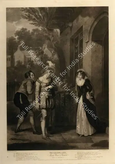 After Robert Smirke (Artist), Merry Wives of Windsor, 1793, Aquatint