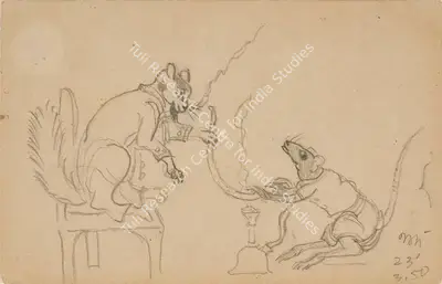 Nandalal Bose (Artist), Untitled, 1950, Drawing