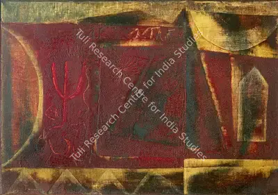 J. Swaminathan (Artist), The Sign on the Wall, 1965, Painting