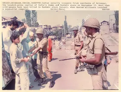 Meraj (Photographer), Del02C: Srinagar, Indian, 16Sept90, 1990, Contemporary Photograph