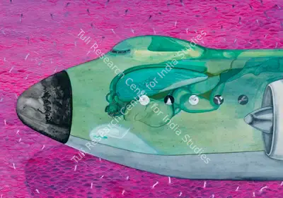 Anandajit Ray (Artist), Diver for Coustau/ Penitance for non Bathers, 2000, Painting