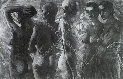 Anupam Sud (Artist), The Odd One, 1994, Painting