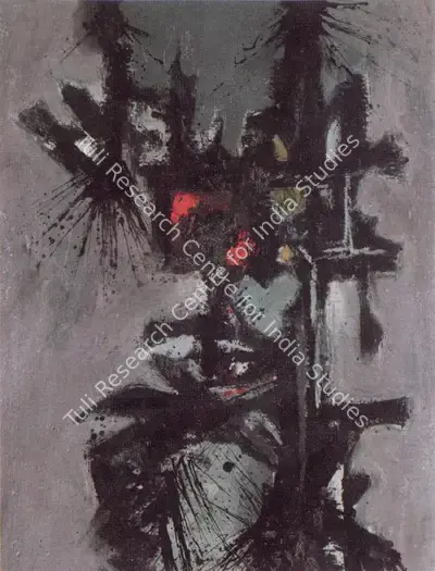 Ahmed Parvez (Artist), The Final Flourish of an Image, 1959, Painting