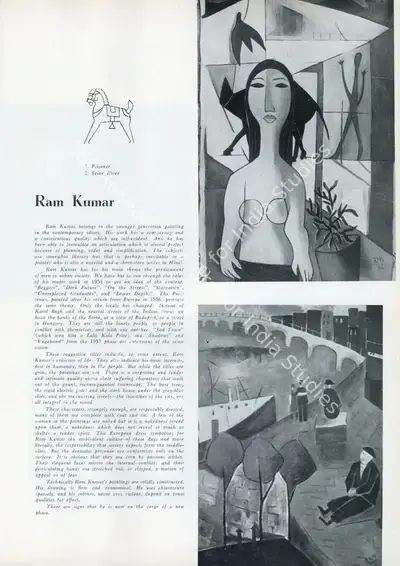 Anonymous (Essayist), Ram Kumar, 1957, Essay