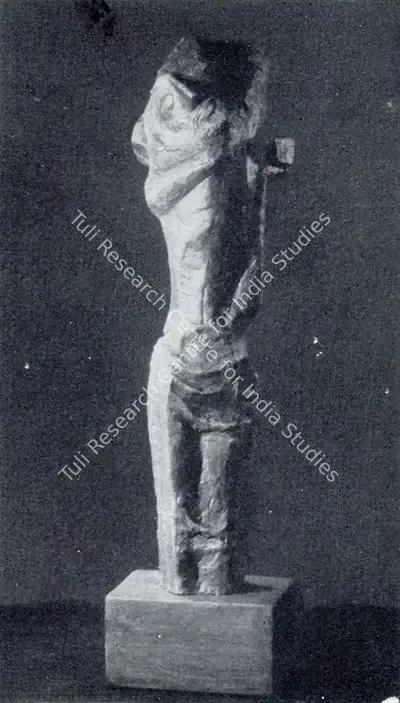 S. Dhanapal (Artist), Christ Bearing the Cross, 1961, Sculpture