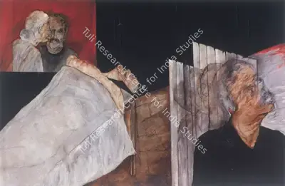 Navjot (Artist), Hospital Series - 7, 1987, Painting