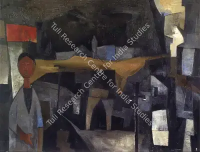 Ramkumar (Artist), The City, 1958, Painting