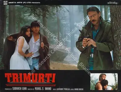Ashok Mehta (Cinematographer), Trimurti, 1995, Lobby Card