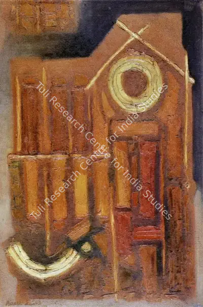 Biren De (Artist), Edifice, 1963, Painting