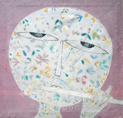 K. Muralidharan (Artist), The Flute, 2004, Painting