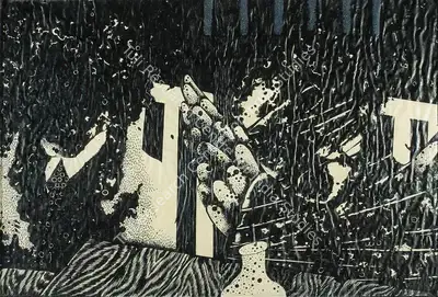 Navjot (Artist), Their Dreams, 1979, Painting