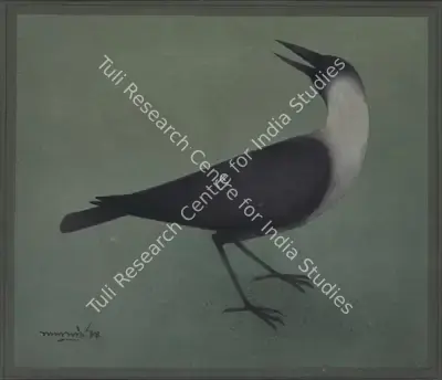 Lalu Prasad Shaw (Artist), Crow, 1984, Painting