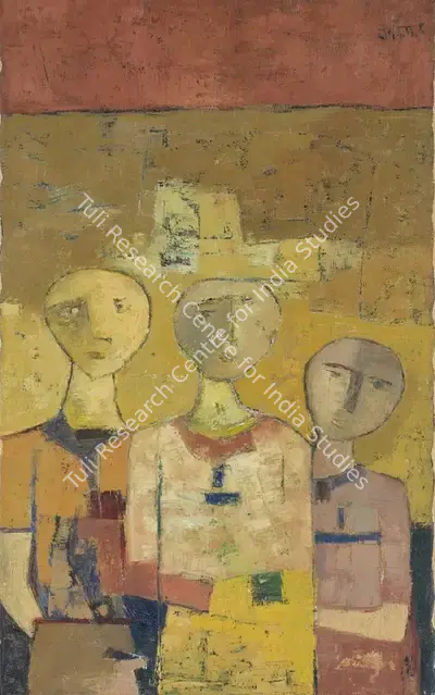 Ramkumar (Artist). Untitled (Trio), c.1950s | Painting, So.Lon/24.10.23, 2023 · Sotheby's