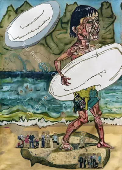 Schandra Singh (Artist), The White Suit, 2006, Painting