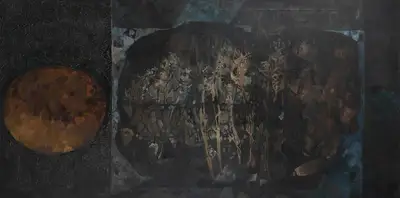 Ray, Shyamal Dutta (Artist). Untitled. Oil on canvas, late 1960s | Painting | FineArts | 00337295