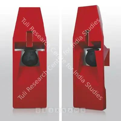 Riyas Komu (Artist), Keep Cooking (Blood Red Series 6), 2005, Sculpture