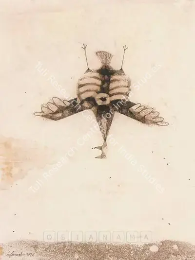 Ganesh Pyne (Artist), Untitled, 1967, Drawing