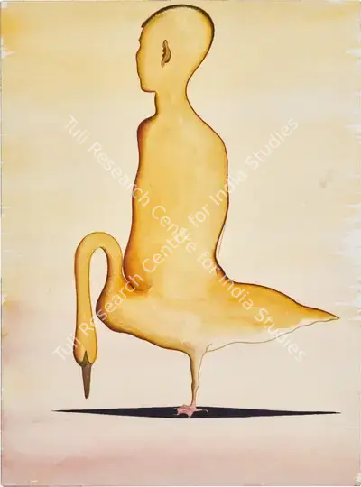 Surendran Nair (Artist), Labyrinth of Brahma's Solitude or The Adventures of Zeus (Corollary Mythologies), 1998, Painting
