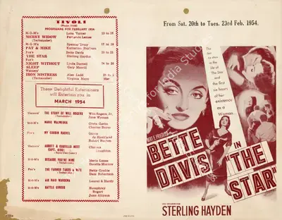 Stuart Heisler (Director), The Star, 1952, Handbill