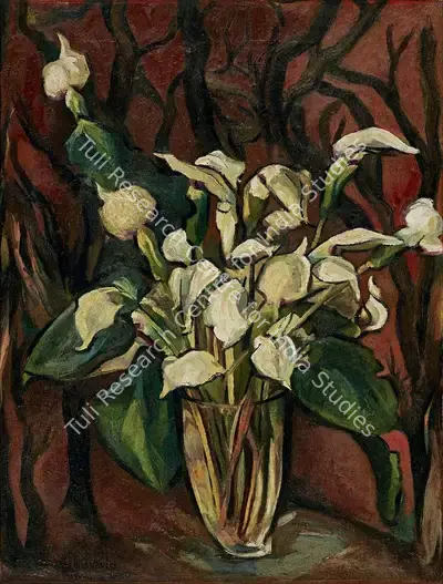 Jehangir Sabavala (Artist), Cobra Lilies, 1960, Painting